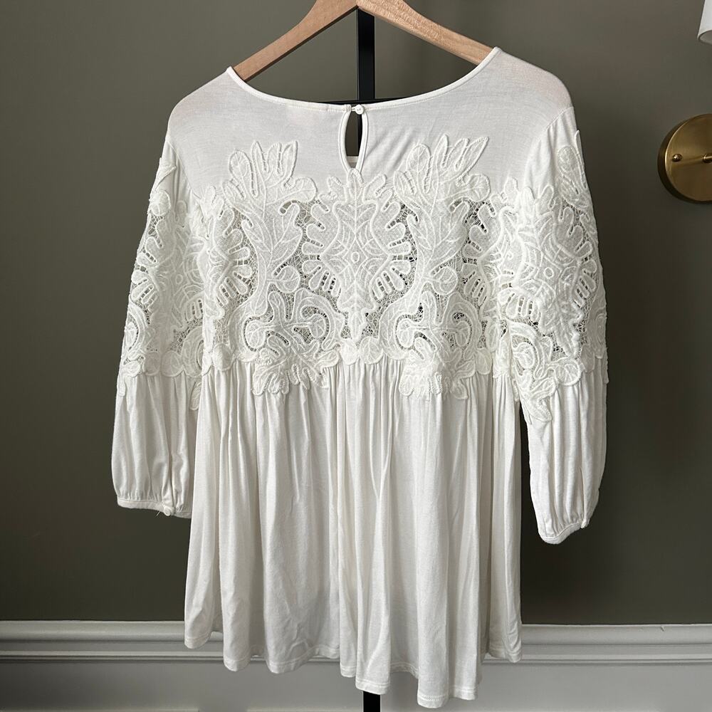 Anthropologie Deletta Desi Blouse White Small Womens - Picture 6 of 6